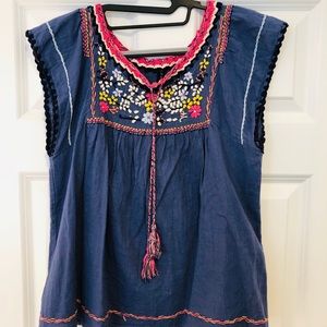 Embroidered top